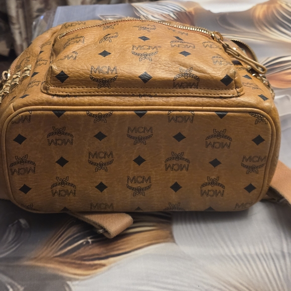 MCM Tan Leather Backpack - Picture 7 of 11